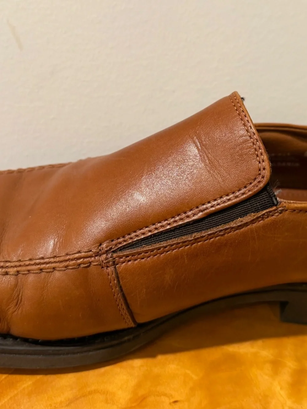 Bass Brown Leather slip-on dress shoes